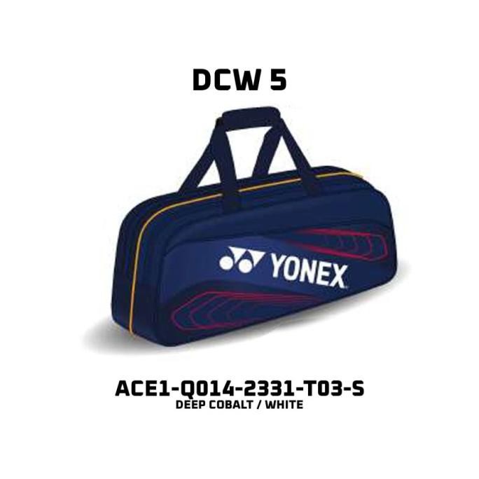 TAS BADMINTON BAG YONEX ACE 1 - ACE1-Q014-2331-T03-S DEEP COBALT WHITE - MODEL KOTAK 2710T