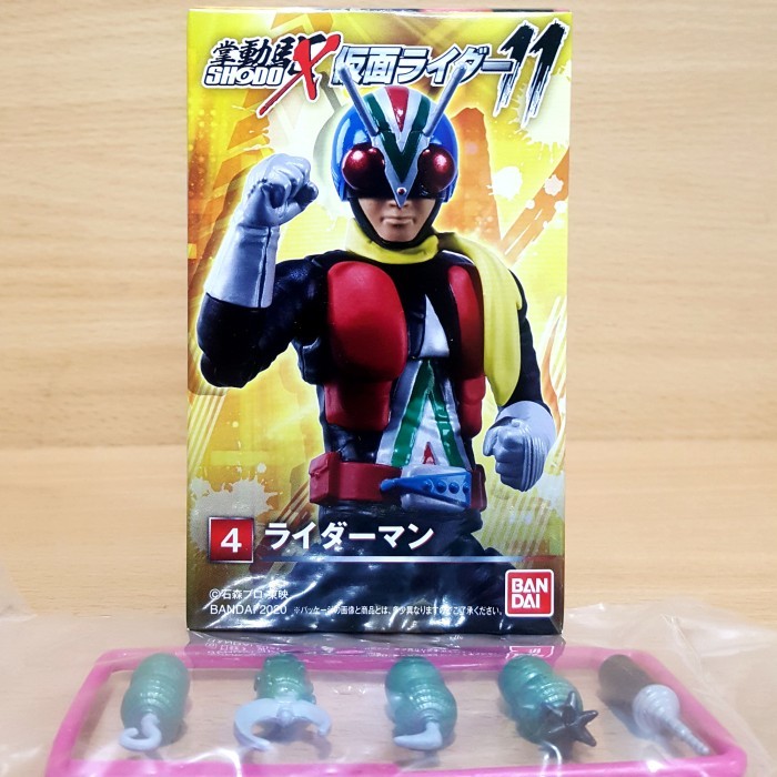 SHODO-X Kamen Rider 11 [SHOWA] Riderman + Cassette Arms Joji Yuki