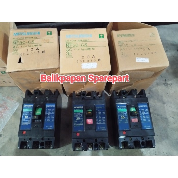 /////] No Fuse Breaker NFB MCCB NF50-CS 3P 3 pole 10A 20A 10 20 A