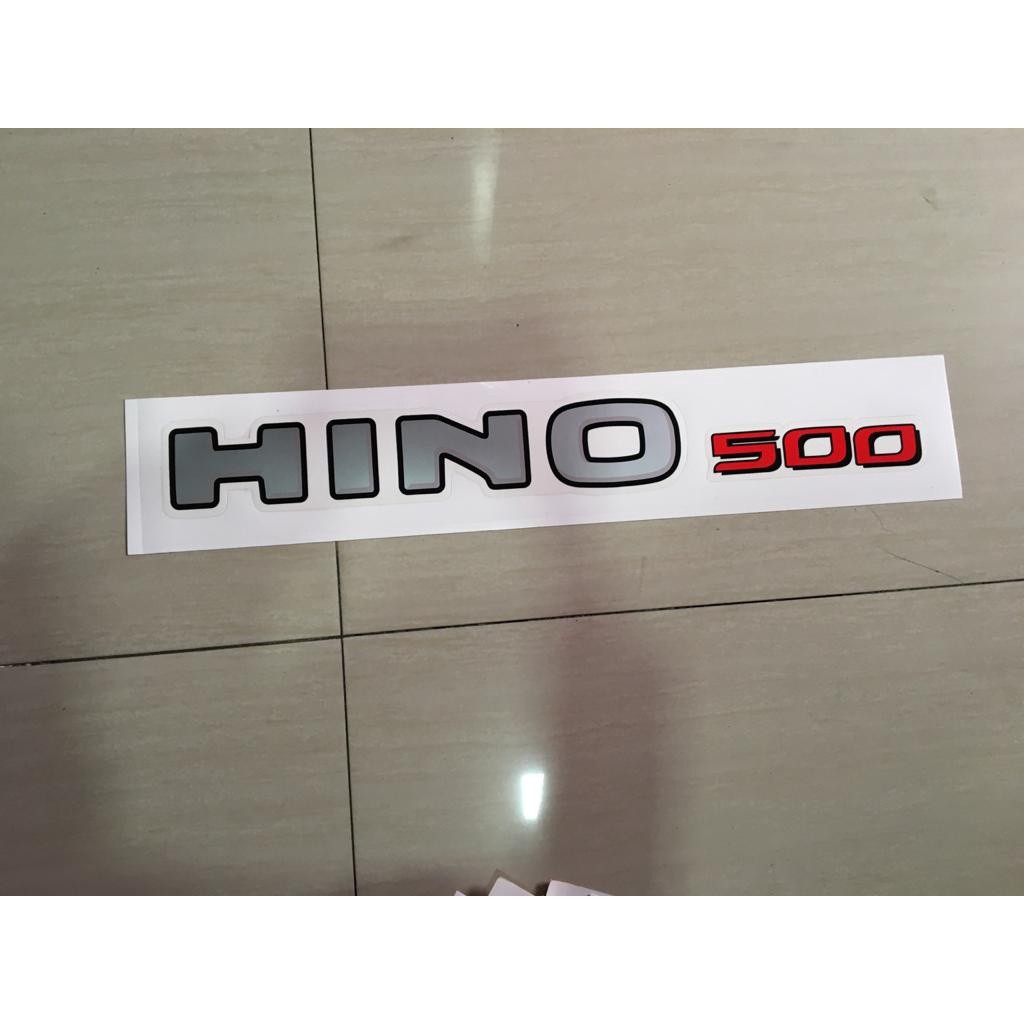 STICKER "HINO 500" HINO LOHAN NEW= OLD