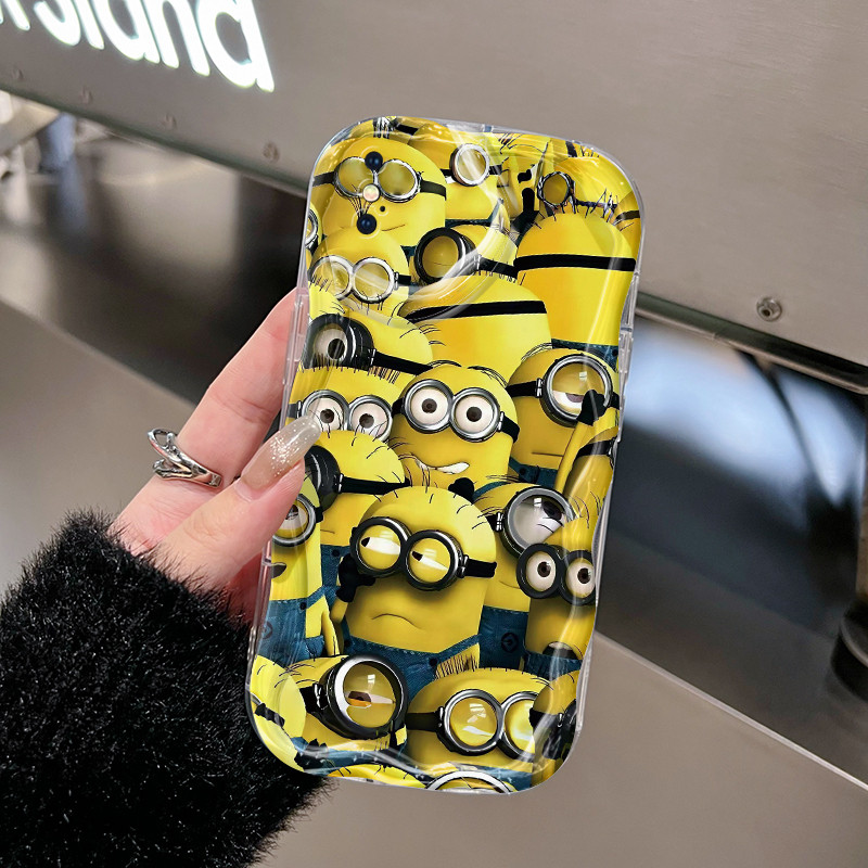 Casing Hp Untuk iPhone X Xs Max Xr Case HP pencegahan jatuh Casing Softcase ponsel pola Minions sili