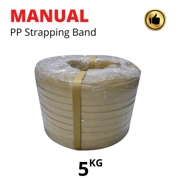 

STRAPPING BAND PP MANUAL 16MM TALI PACKING KUNING 5KG