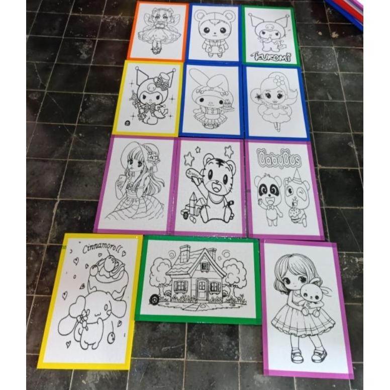 

[LARIS] GROSIR STEROFOAM LUKIS/MEWARNAI ISI 40PCS TERMURAH UKURAN 33*50