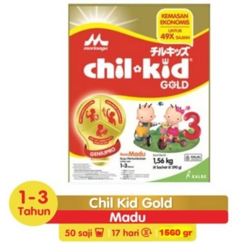 

CHILKID GOLD / CHIL KID REGULER 1600GR VANILLA-MADU / SUSU ANAK 1-3THN VIP