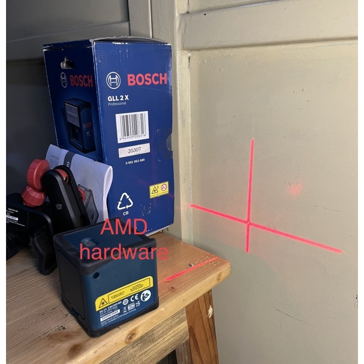 

newgan!! BOSCH GLL-2X ORIGINAL WATERPASS DIGITAL LASER LEVEL CROSS LINE 2 GLL2X