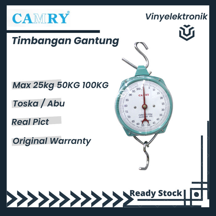 

newgan!! Timbangan gantung jarum camry 25kg, 50kg, 100kg / Timbangan tas dll