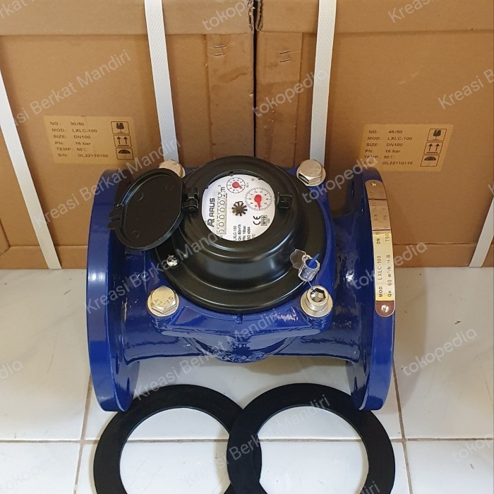 

newgan!! METERAN AIR 4" INCH DN100 MM / WATER METER 4" INCH / FLOWMETER AIR 4