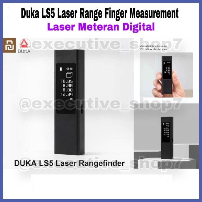 

newgan!! Duka LS5 Laser Range Finger Measurement - Laser Meteran Digital