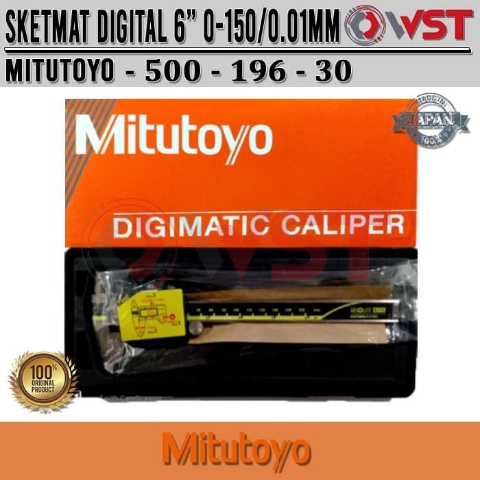 

newgan!! Mitutoyo Sketmat Digital / Digital Caliper 6"/ 0.01mm (500-196)
