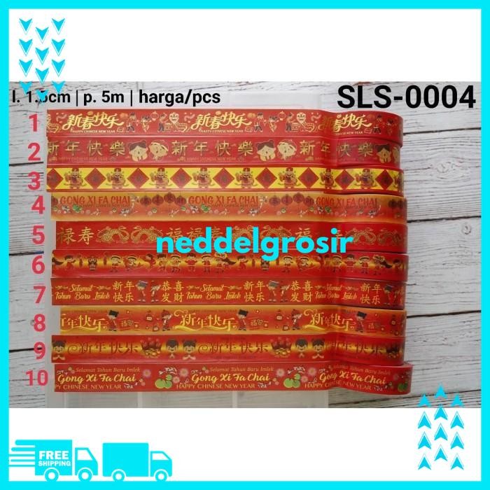SELOTIP KERTAS WASHI MOTIF KUE KERING IMLEK CHINESE NEW YEAR   ONGKIR NOL 