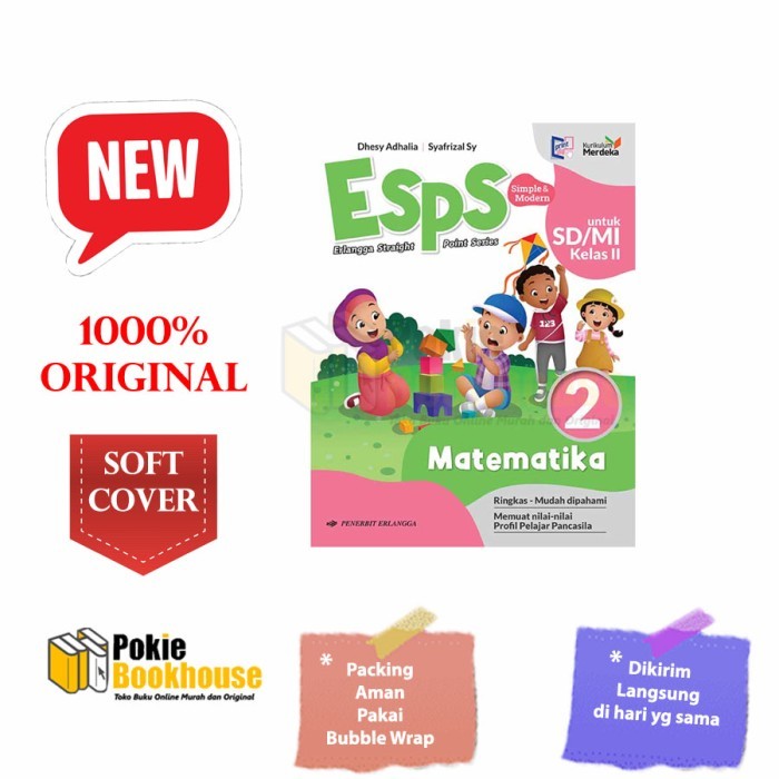 

ORIGINAL ESPS MATEMATIKA 2 UNTUK SD/MI KELAS II KUR MERDEKA ERLANGGA