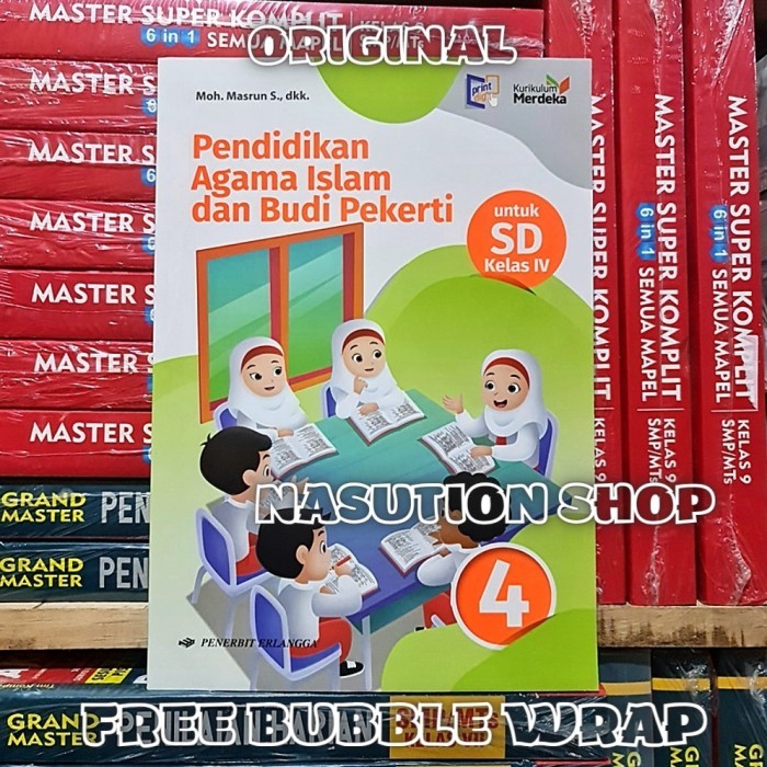 

Buku Pendidikan Agama Islam Kelas 4 SD Erlangga Kurikulum Merdeka ORI