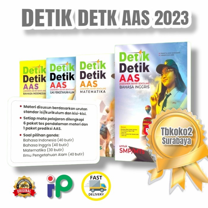 

BUKU DETIK DETIK AAS SMP 2023 ORIGINAL INTAN PARIWARA