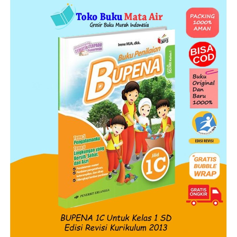 

PAKET SATUAN BUPENA KELAS 1 SD BUPENA 1A,1B,1C & 1D K13N - ERLANGGA