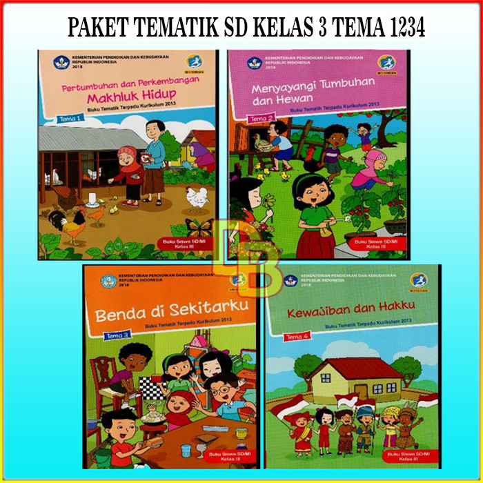 

BUKU TEMATIK SD PAKET KELAS 3 TEMA 1234