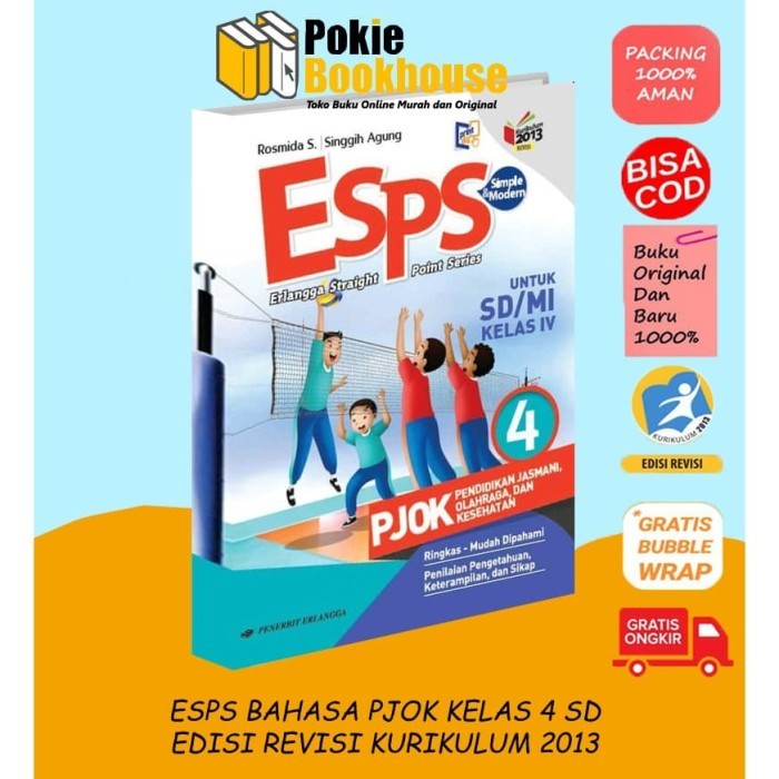 

BEST SELLER ORIGINAL ESPS PJOK 4 SD-MI KELAS IV K13N ERLANGGA ROSMIDA