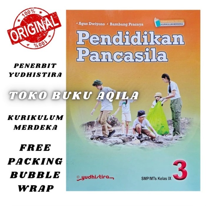 

Buku Pendidikan Pancasila Kelas 7 8 9 SMP Yudhistira Kurikulum Merdeka