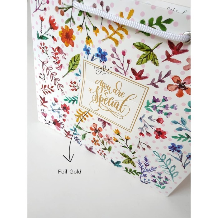 

( Pb24 Flower Pink ) Paperbag Bunga Lucu 24 X 24 X 21 [10 Pcs] Terbaik