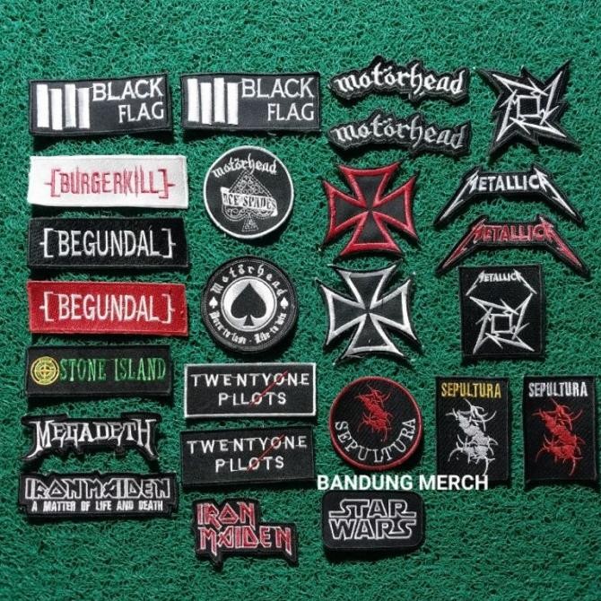

\\\\\] Patch Bordir musik,emblem bordir musik,patch ,badge band,bordir kopute