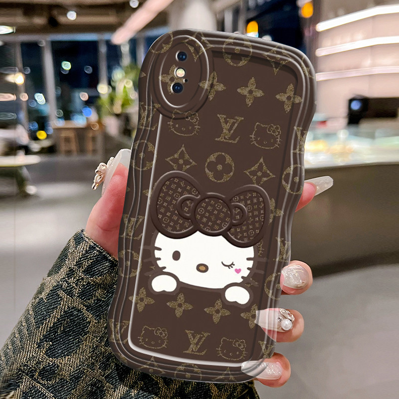 Casing Hp Untuk iPhone X XS Max Xr Case Casing Kesing sarung HP Softcase gelombang transparan pelind