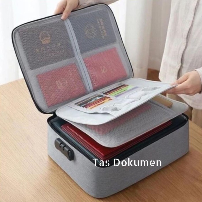 

BARU !!! Tas Dokumen Travel Bag document Storage Box dengan 3 Digit