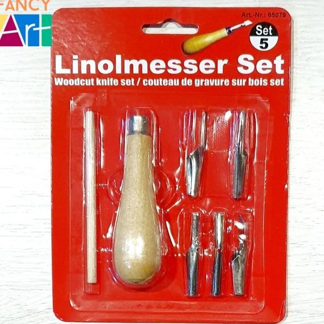

Lino Cutter Set 5 Nib Cutting Crafting Pisau Ukir Pahat Cukil