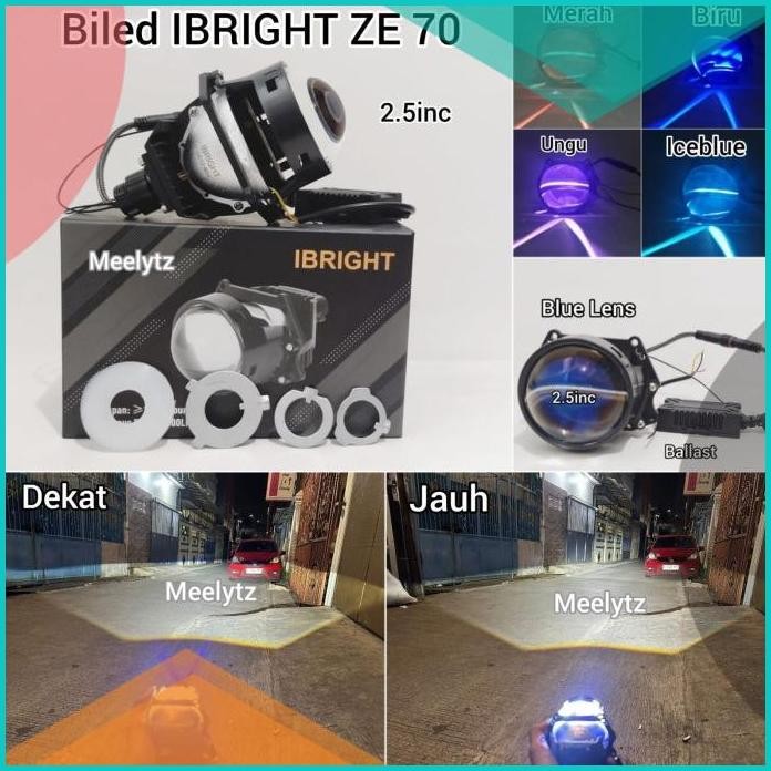 IBRIGHT ZE 70 - Projector Biled 2.5inc Blue Lens ibright ze 70 High L