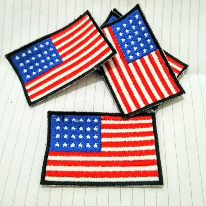 

Produk Unggulan] Patch Bordir Bendera Amerika