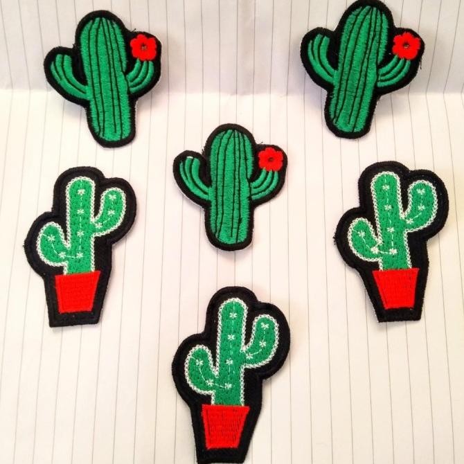 

Ready stock] Patch Bordir Tanaman Kaktus Gurun Lucu