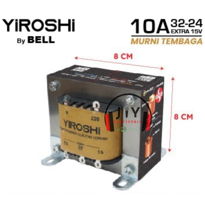 kosnew@ Travo Trafo Kotak Yiroshi by BELL 10A CT 32V 10 Ampere