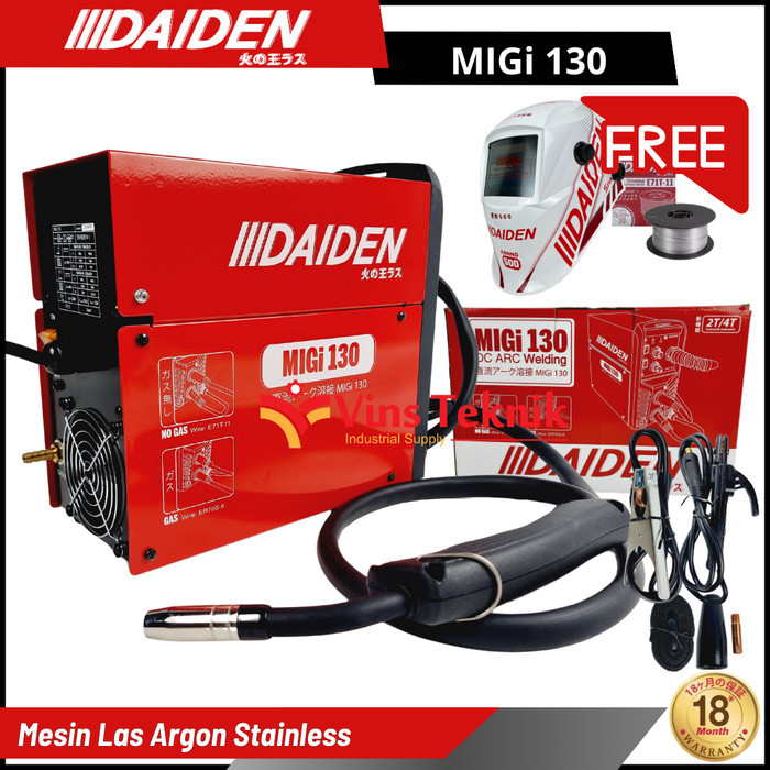 kosnew@ DAIDEN MIGi 130 TRAVO MESIN LAS MIG MAG TIG MMA ARGON STAINLESS