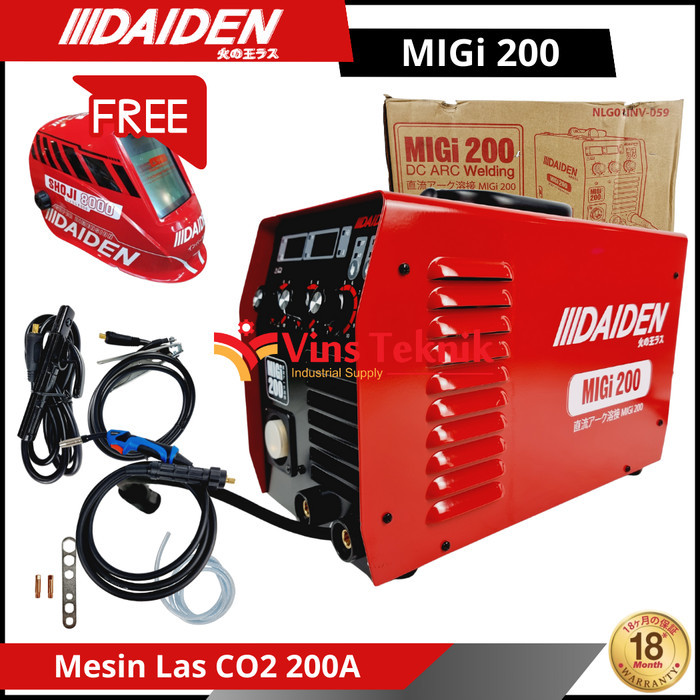 kosnew@ MESIN LAS TRAVO LAS INVERTER CO2 DAIDEN MIG MIG i 200 DAIDEN MIGi 200