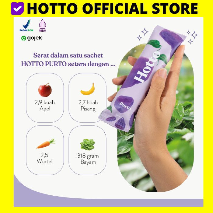 

Hotto Purto 1 Pouch 16 Sachet Multigrain Bpom Halal Ubi Ungu Hoto Promo