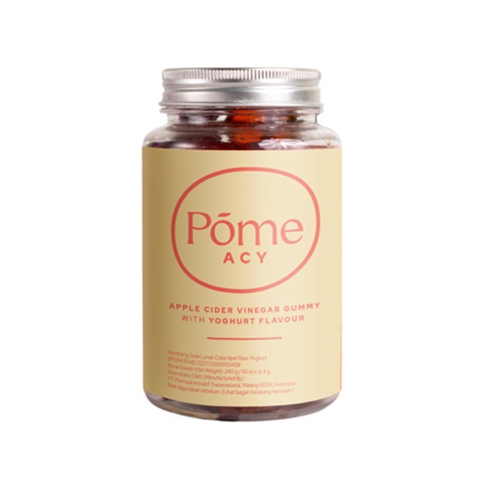 

Pome Acy Apple Cider Vinegar With Yoghurt Flavor 60`S / Suplement / Multivitamin Terbaik