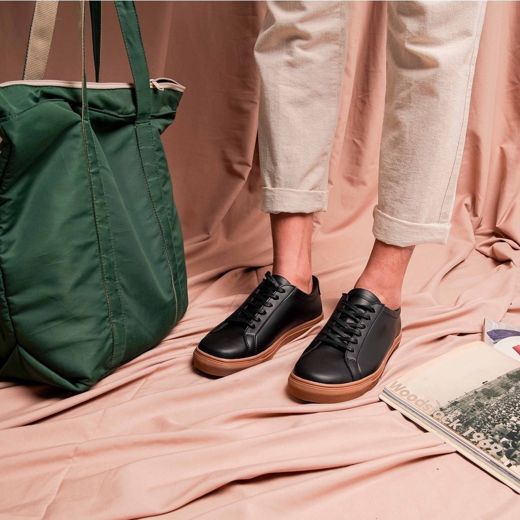 Sepatu Casual Pria Portee Goods Mono Court Brown Choco