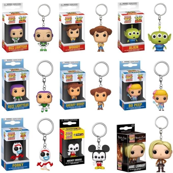 FUNKO POP Funko POP Keychain (Disney, Toy Story, Buzz, Woody, Alien, Mickey)