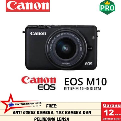 CANON EOS M10 KIT 15-45MM IS STM - KAMERA CANON EOS MIRRORLES ORIGINAL