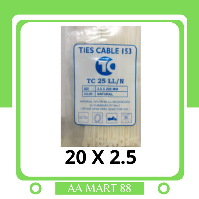 

<<<<<] KABEL TIES / CABLE TIES UKURAN 20 CM (100 PCS)