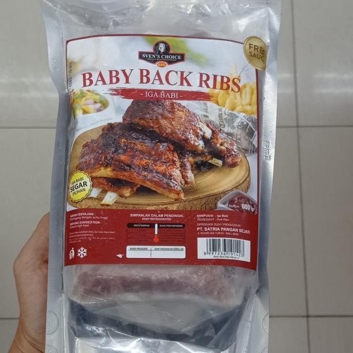 

@=@=@=@=] sven's choice baby back ribs+smokey bbq 600gr frozen