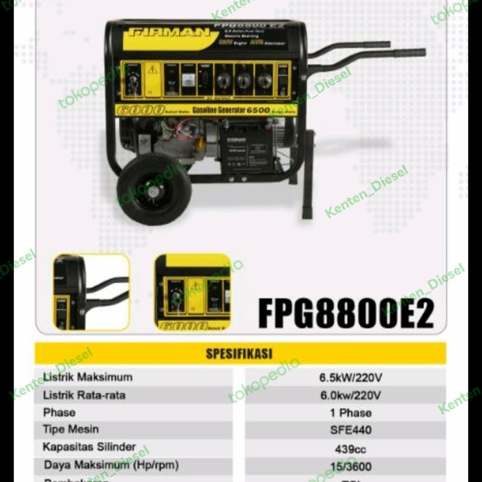 @#@#@#] Genset Bensin Generator 6000 watt 6KVA