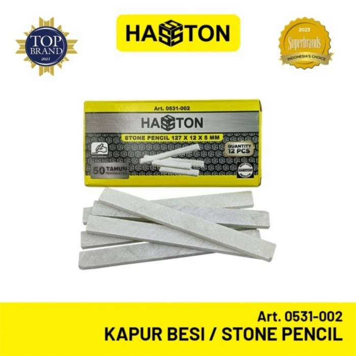 

Silahkan Order] Kapur Besi Hasston Pensil Tulis Besi Stone Pencil HASSTON