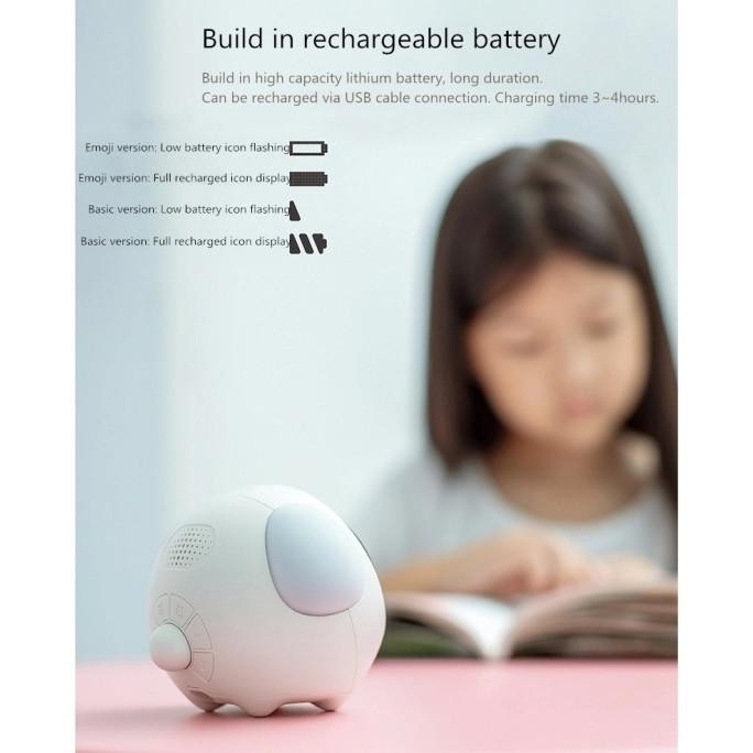 

Jam Alarm Karakter Emoji Pink Lucu Jam Weker Meja Clock Tidur Sahur GVS