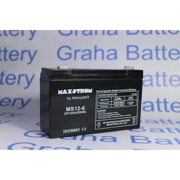 Aki 6v 12ah 6v12ah 6 v 12 ah MF aki kering VRLA