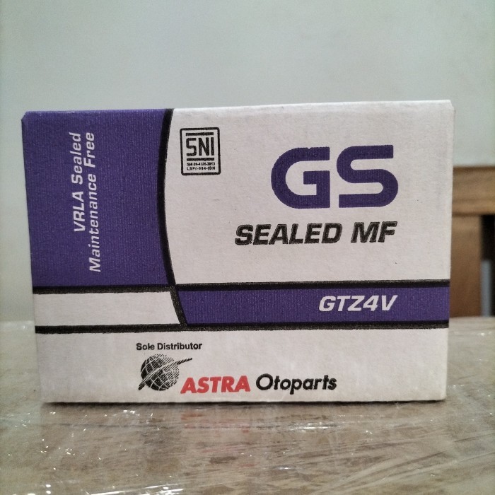 Aki Original GS Astra GTZ4V motor Honda Beat, Vario 110, Scoopy, Revo