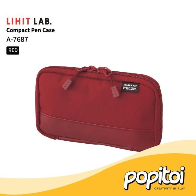 

TERMURAH - Lihit Lab A-7687 Compact Pen Case Tempat Kotak Pensil Sekolah Pouch