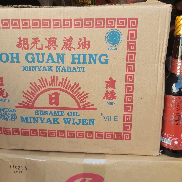 

Minyak Wijen Oh Guan Hing 600 Ml 1Karton 24 Botol Khusus Ojol Terlaris