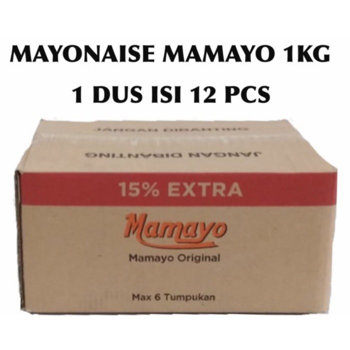 

Mayonaise/Mayonnaise/Mayones Mamayo Original 12 Pcs X 1 Kg/Dus/Karton Promo