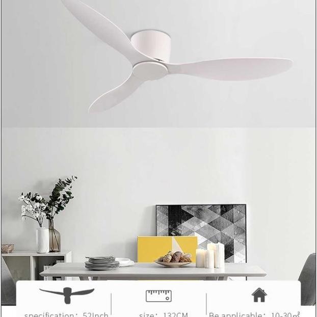 Sove Kipas Angin Gantung Plafon Ceiling Fan 52 Inch Fs2007