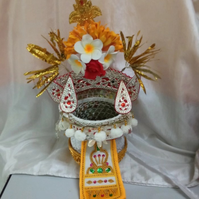 Produk Terbaik] tempat daksina linggih hias putih kuning