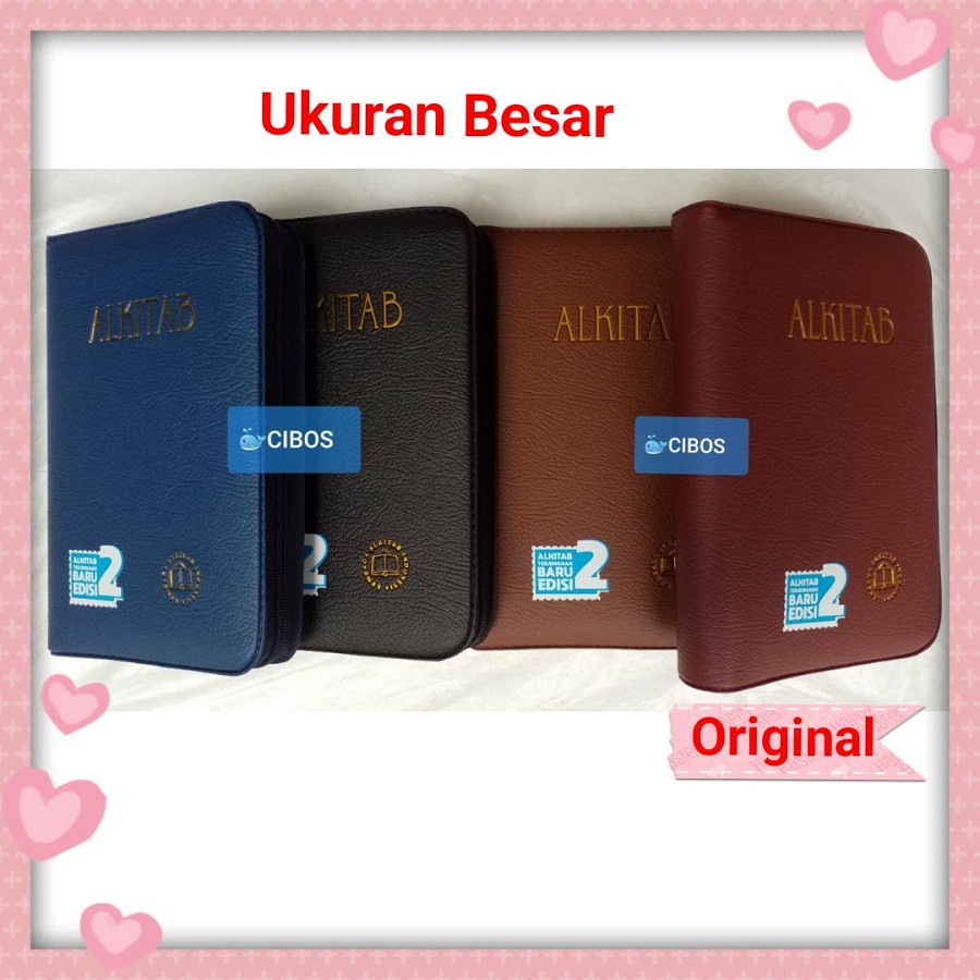 

Alkitab Kristen Ukuran Besar. Terjemahan Baru Edisi ke-2. Sampul Imitasi Ritsleting. Lai TB2 064 TI SL. Huruf. Sampul. Lansia |NYaXcxCN|